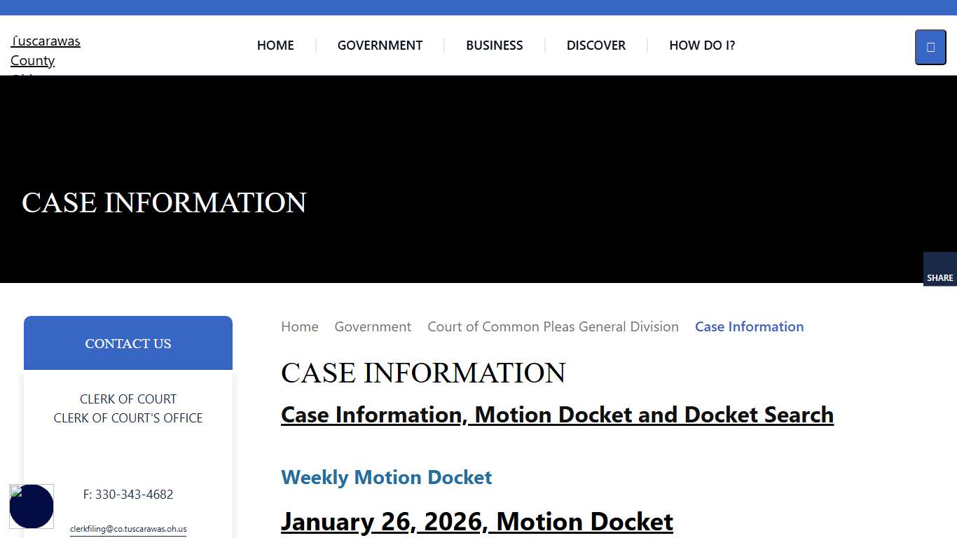 Tuscarawas County Ohio